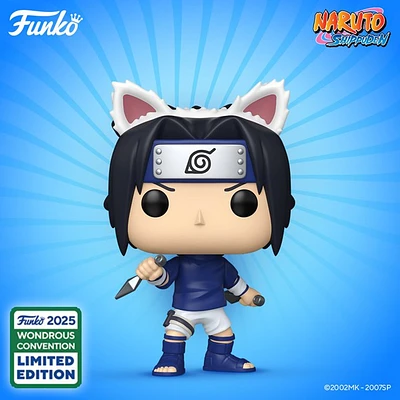 Funko Pop! Anime: Naruto - Sasuke Uchiha (Sasuke's Paw Encyclopedia) #1940 [2025 Wondrous Convention Exclusive] *PREORDER*