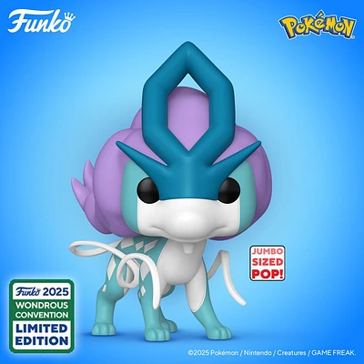 Funko Pop! Games: Pokemon - Jumbo 10" Suicune #1048 [2025 Wondrous Convention Exclusive] *PREORDER*