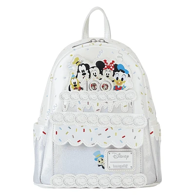 LOUNGEFLY Disney100 Anniversary Celebration Cake Mini Backpack