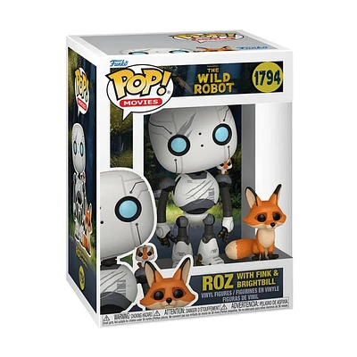 Funko Pop! Movies: The Wild Robot - Roz with Fink & Brightbill #1794 *PREORDER*