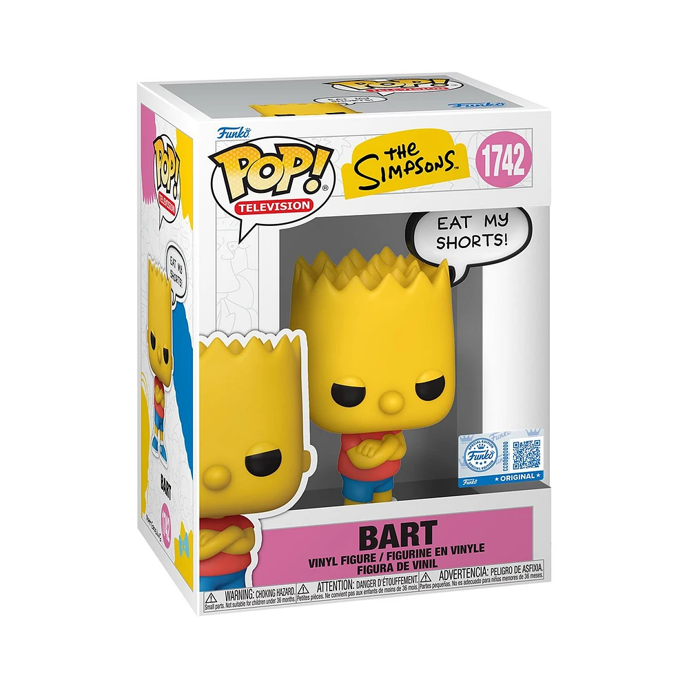 Funko Pop! Television: The Simpsons - Bart Simpson (Eat My Shorts) #1742 [Funko Special Edition] *PREORDER*