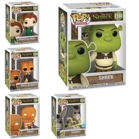 Funko Pop! Movies: Shrek - / Princess Fiona Puss Boots Gingy Donkey (Glitter) *PREORDER*