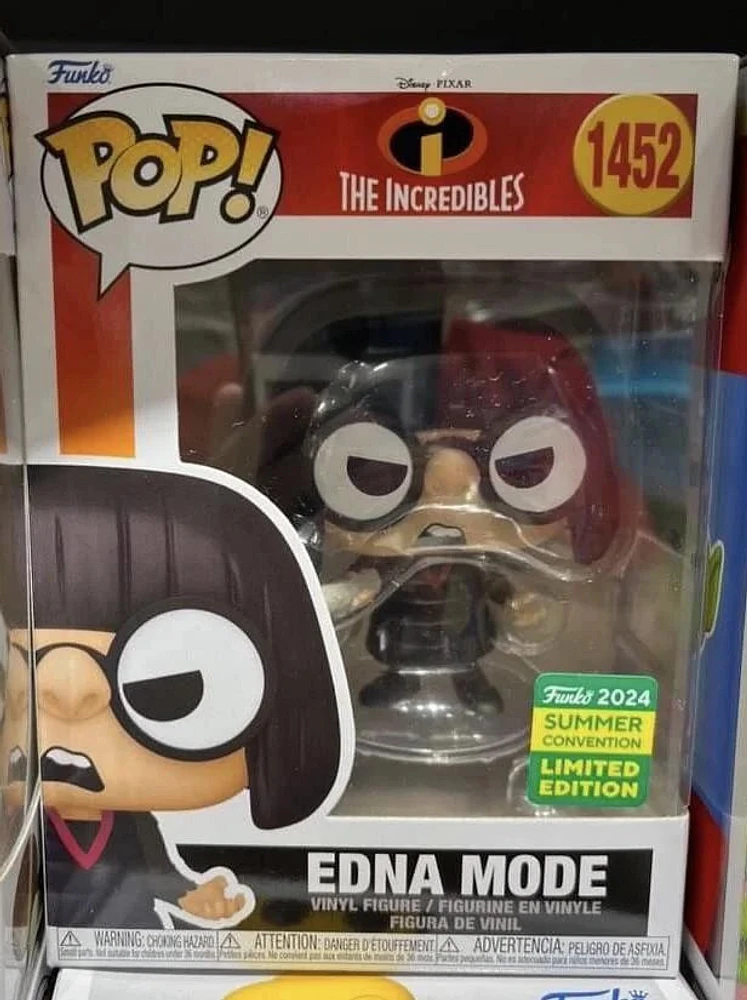 Funko Pop! DISNEY INCREDIBLES EDNA MODE #1452 [2024 SDCC Summer Convention Exclusive] *PREORDER*