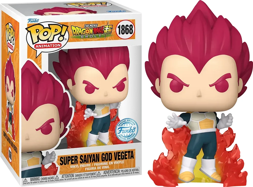 Funko Pop! Anime: Dragon Ball Super - Super Saiyan God Vegeta #1868 [Special Editon]