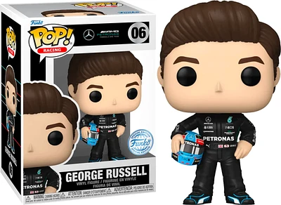 FUNKO POP! RACING MERCEDES-AMG PETRONAS FORMULA ONE TEAM GEORGE RUSSELL W/ HELMET #06 [SPECIAL EDITION]