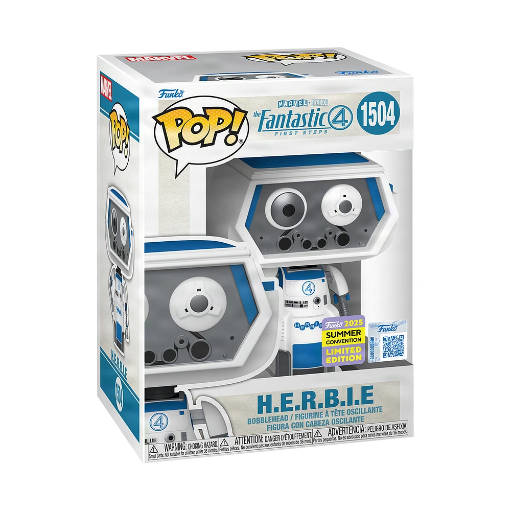 Funko Pop! The Fantastic Four: First Steps - H.E.R.B.I.E. #1504 [2025 SDCC Summer Convention Exclusive] *PREORDER*