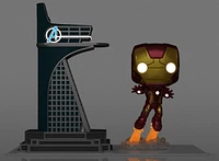 Funko Pop! TOWN AVENGERS TOWER & IRON MAN  #35 GLOW [SPECIAL EDITION EXCLUSIVE]