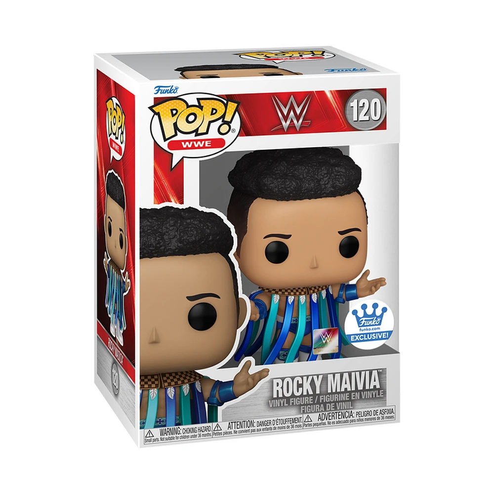 Funko Pop! Sports: WWE - Rocky Maiva (Metallic) #120 [Funko Shop Exclusive]
