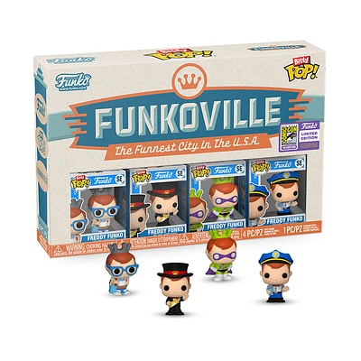 FUNKO BITTY POP! FUNKOVILLE FREDDY 4 pack [2023 SDCC SHARED EXCLUSIVE] *PREORDER*