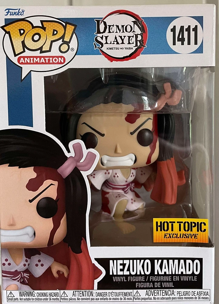 Funko Pop! ANIMATION NEZUKO KAMADO BLOODY #1411  [HOT TOPIC EXCLUSIVE]