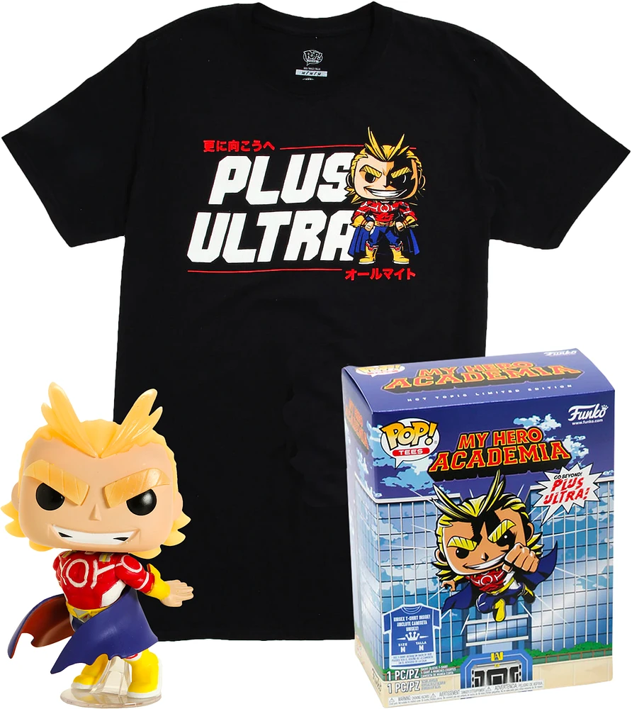 Funko Pop! My Hero Academia: T-Shirt Bundles - Toga / Bakugo Jiro Deku All Might Fumikage Iida **WEB ONLY**