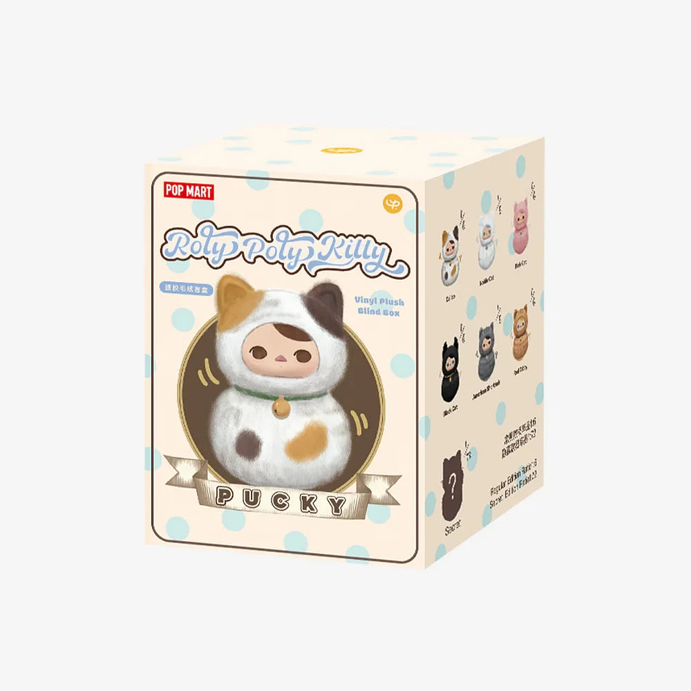 Popmart: Pucky - Roly Poly Kitty Vinyl Face Plush Blind Box