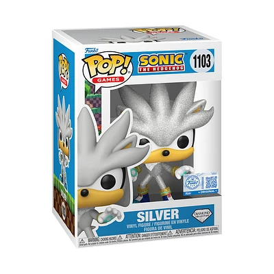 Funko Pop! Games: Sonic The Hedgehog - Silver (Diamond) #1103 [Funko Special Edition] *PREORDER*