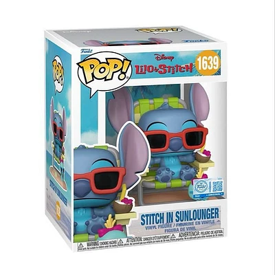 Funko Pop! Disney: Lilo & Stitch - Premium! Stitch In Sunlounger #1639 [Funko Special Edition] *PREORDER*