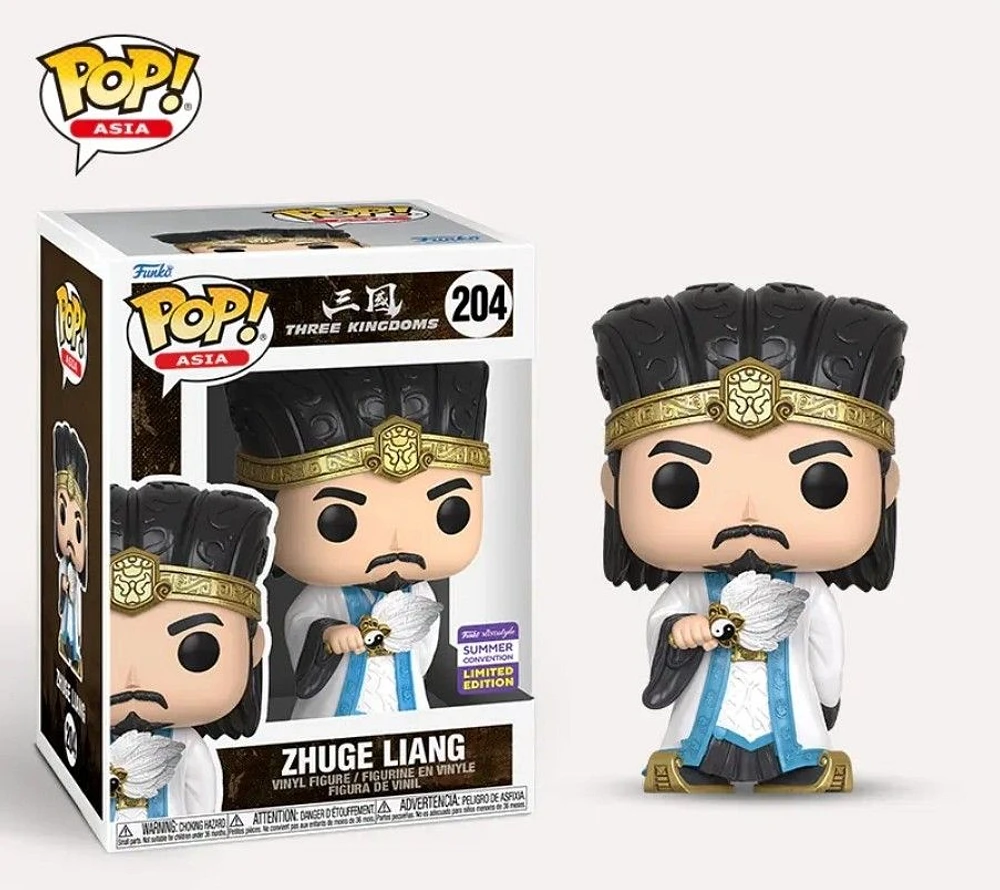 Funko Pop! Asia Zhuge Liang #204- Three Kingdoms - SDCC Shared Sticker 2023