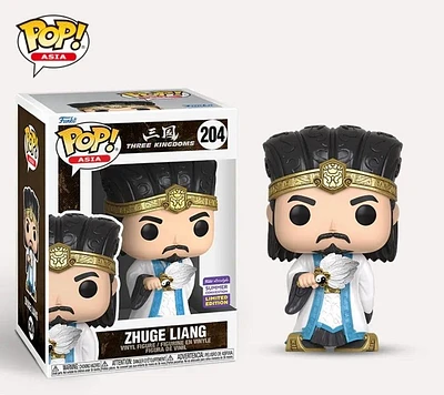 Funko Pop! Asia Zhuge Liang #204- Three Kingdoms - SDCC Shared Sticker 2023