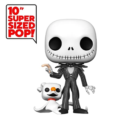Funko Pop! Disney: Nightmare Before Christmas - Jack Skellington with Zero *10 Inch*