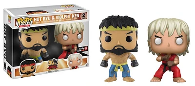 Funko Pop! Street Fighter - Hot Ryu & Violent Ken 2 Pack GameStop Exclusive