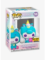 Funko Pop! Sanrio: Hello Kitty & Friends - Cinnamoroll (Flocked - Unicorn Pajamas) #59 [Hot Topic Exclusive]