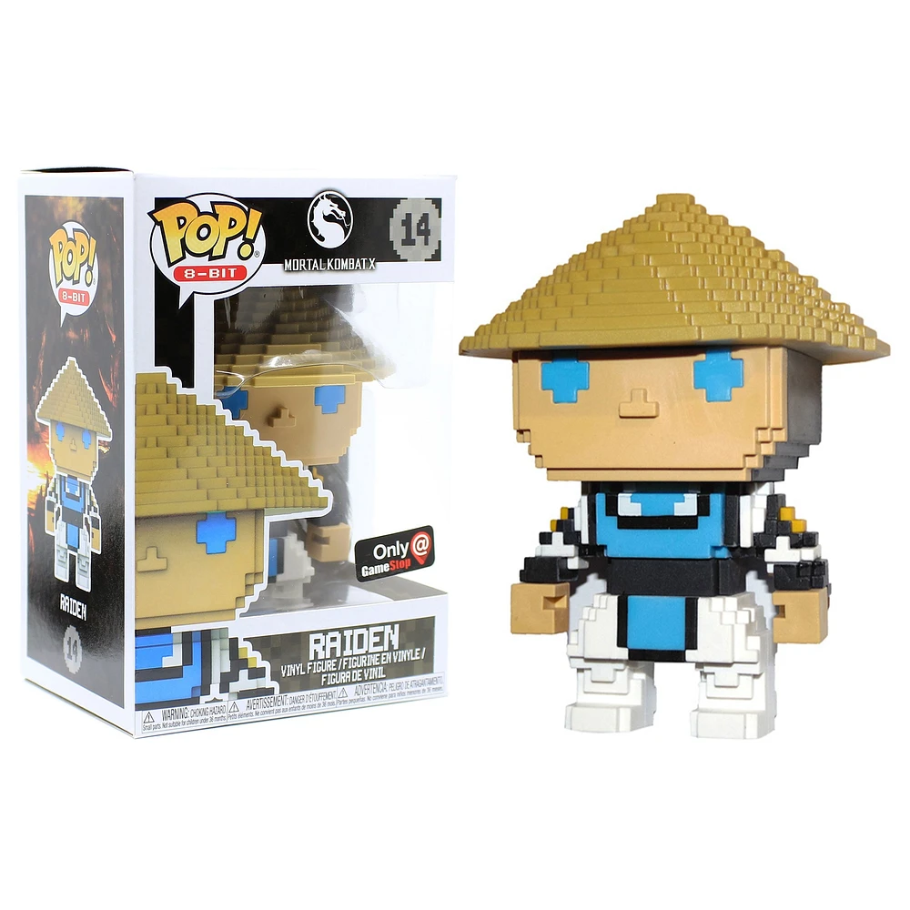 Pop! Games Mortal Kombat 8-Bit Raiden Game Stop Exclusive