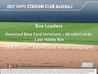 2022 TOPPS STADIUM CLUB BASEBALL HOBBY BOX
