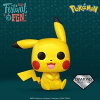 Funko Pop! Games: Pokemon - Pikachu (Sitting - Diamond) #842 [2021 Fall Convention Exclusive]