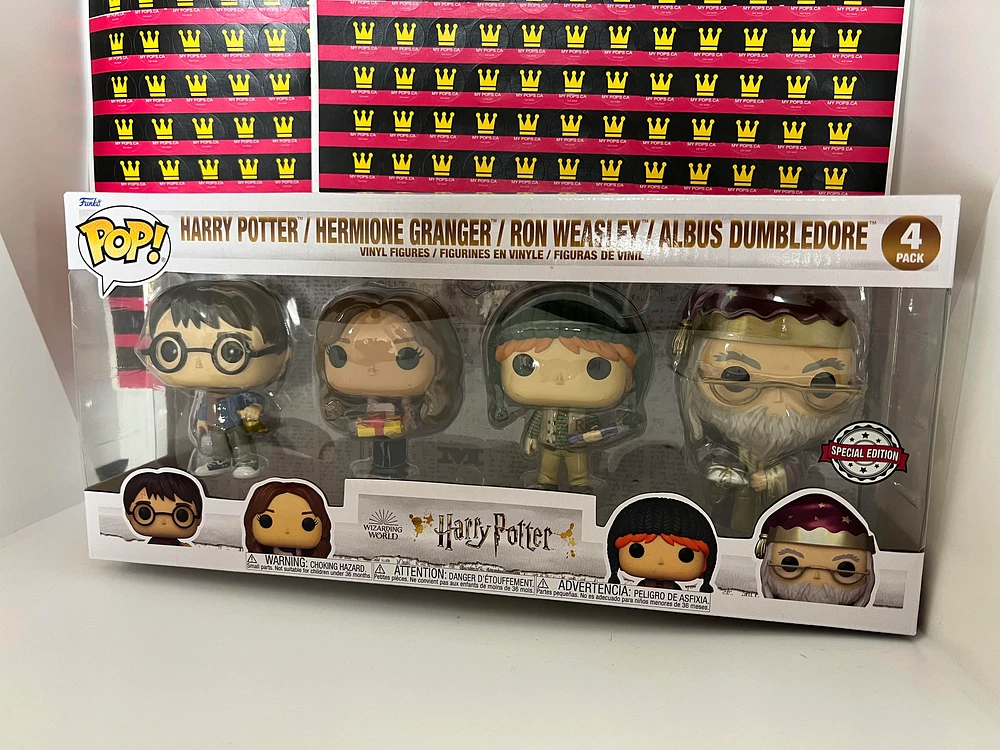 FUNKO POP! HARRY POTTER HERMIONE RON WEASLEY DUMBLEDORE 4 PACK *SPECIAL EDITION*