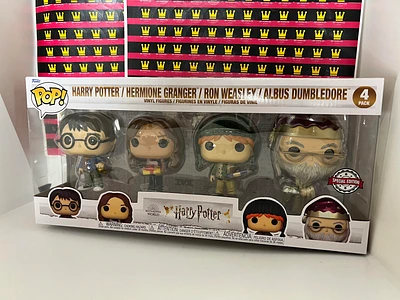 FUNKO POP! HARRY POTTER HERMIONE RON WEASLEY DUMBLEDORE 4 PACK *SPECIAL EDITION*