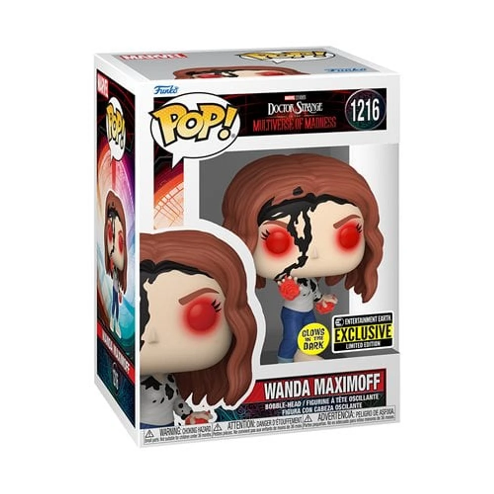 Funko Pop! Marvel: Doctor Strange (Multiverse) - Wanda Maximoff (Scarlet Witch) #1216 [Entertainment Earth Exclusive - GITD]