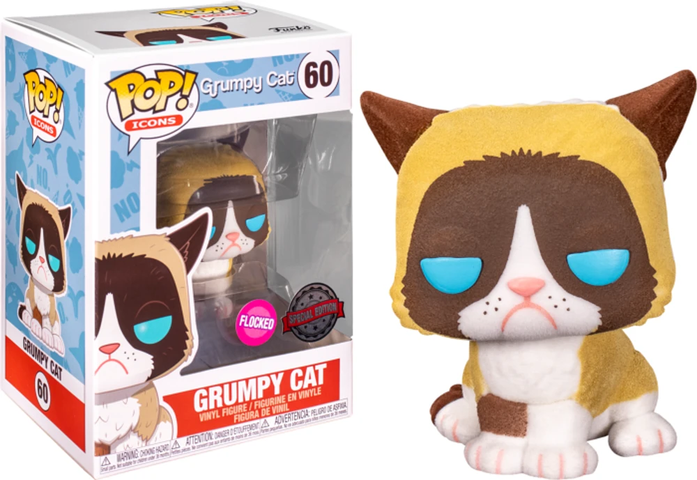 Funko Pop! Icons: Grumpy Cat (Flocked) #60