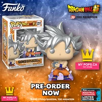 FUNKO POP! MYPOPS.CA 2022 NYCC SHARED EXCLUSIVE DRAGON BALL SUPER GOKU (ULTRA INSTINCT with KAMEKAMEHA) #1211