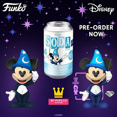 FUNKO SODA VINYL DISNEY PHILHARMAGIC MICKEY MOUSE [D23 EXCLUSIVE] LIMITED 12,500 PC!