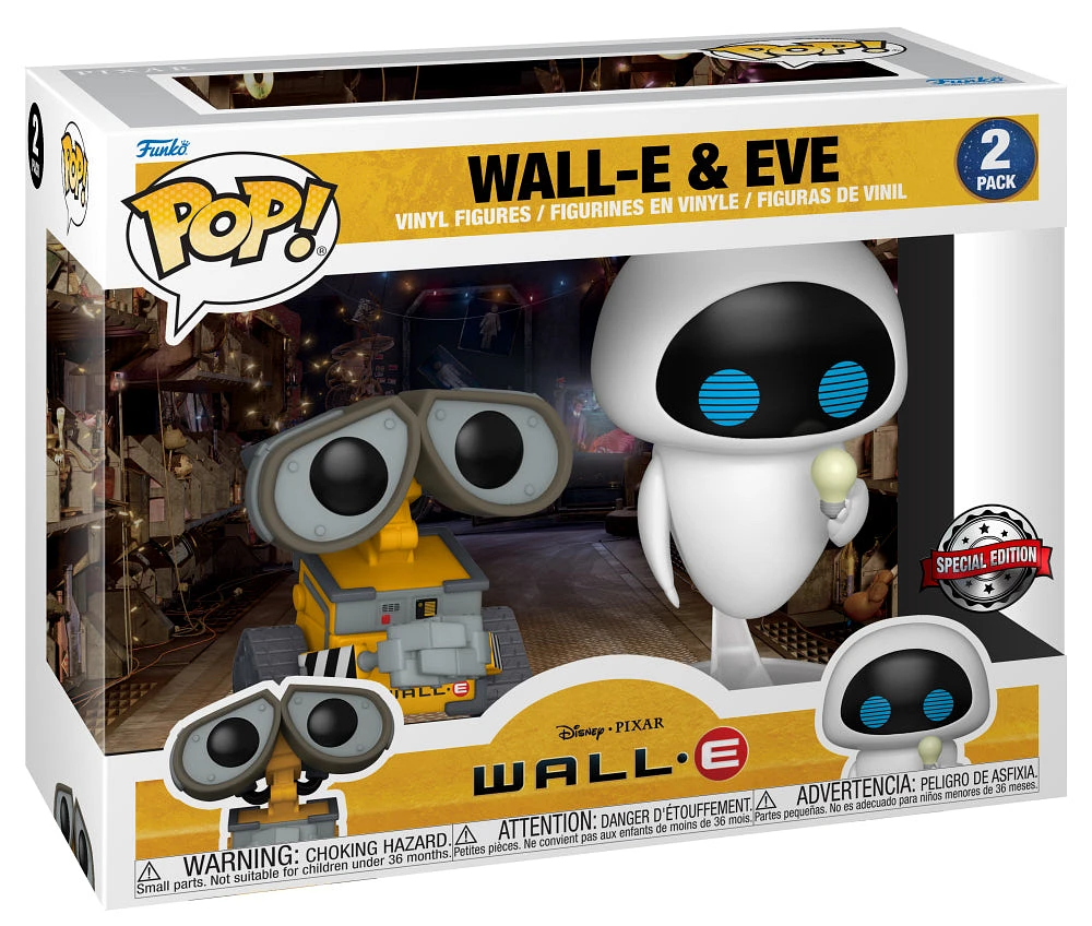 Funko Pop! Disney: Pixar - Wall-E & Eve 2pk [Special Edition]