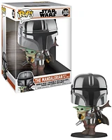 FUNKO POP! STAR WARS: THE MANDALORIAN - 10" THE MANDALORIAN W/ THE CHILD [CHROME] #380
