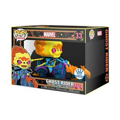 Funko Pop! Marvel: Rides - Ghost Rider (Black Light) #33 [Funko Shop Exclusive]