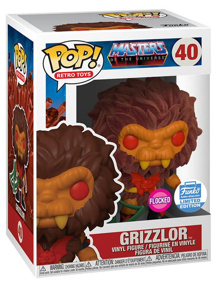 Funko Pop! Masters of the Universe - Grizzlor FLOCKED *FUNKO SHOP EXCLUSIVE* #40