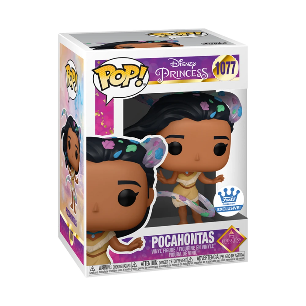 FUNKO POP! DISNEY: ULTIMATE PRINCESSES - POCAHONTAS [W/ LEAVES] **FUNKO SHOP EXCLUSIVE** #1077