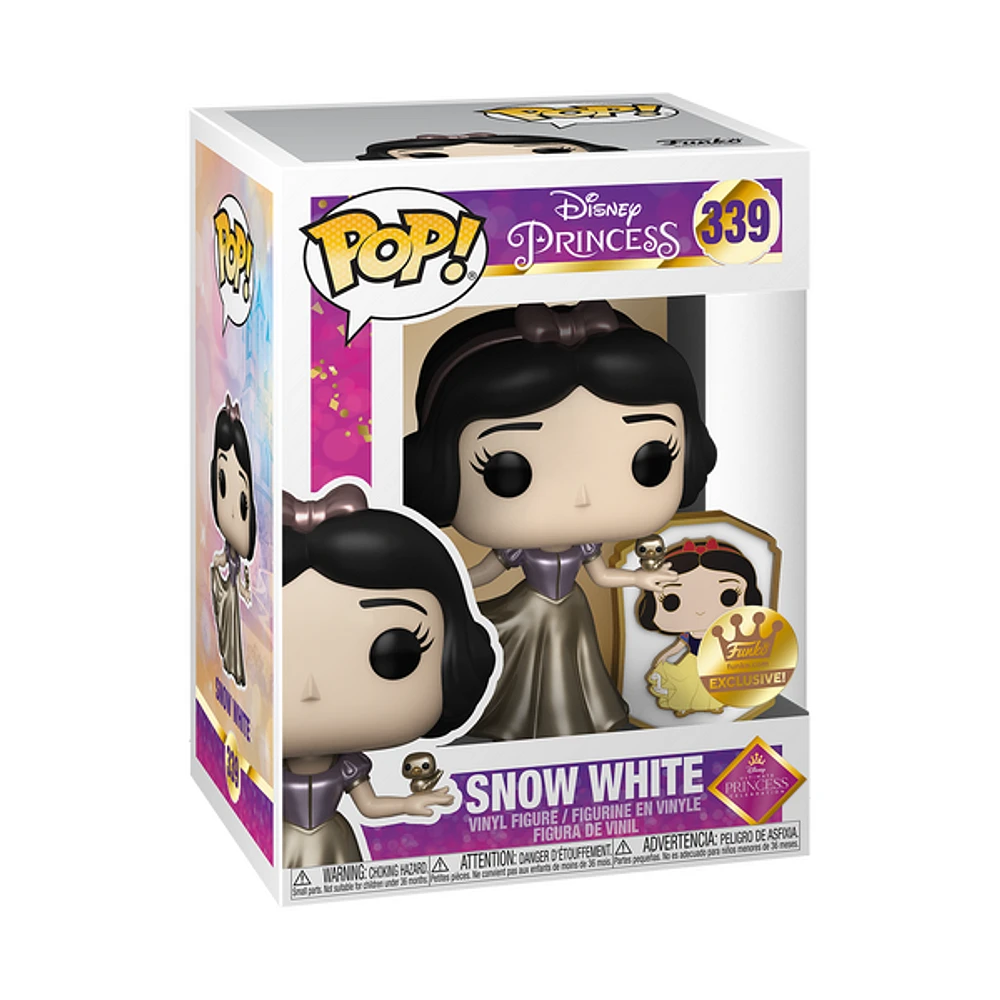 FUNKO POP! Disney Ultimate Princess Snow White & Pin #339 [FUNKO SHOP EXCLUSIVE]