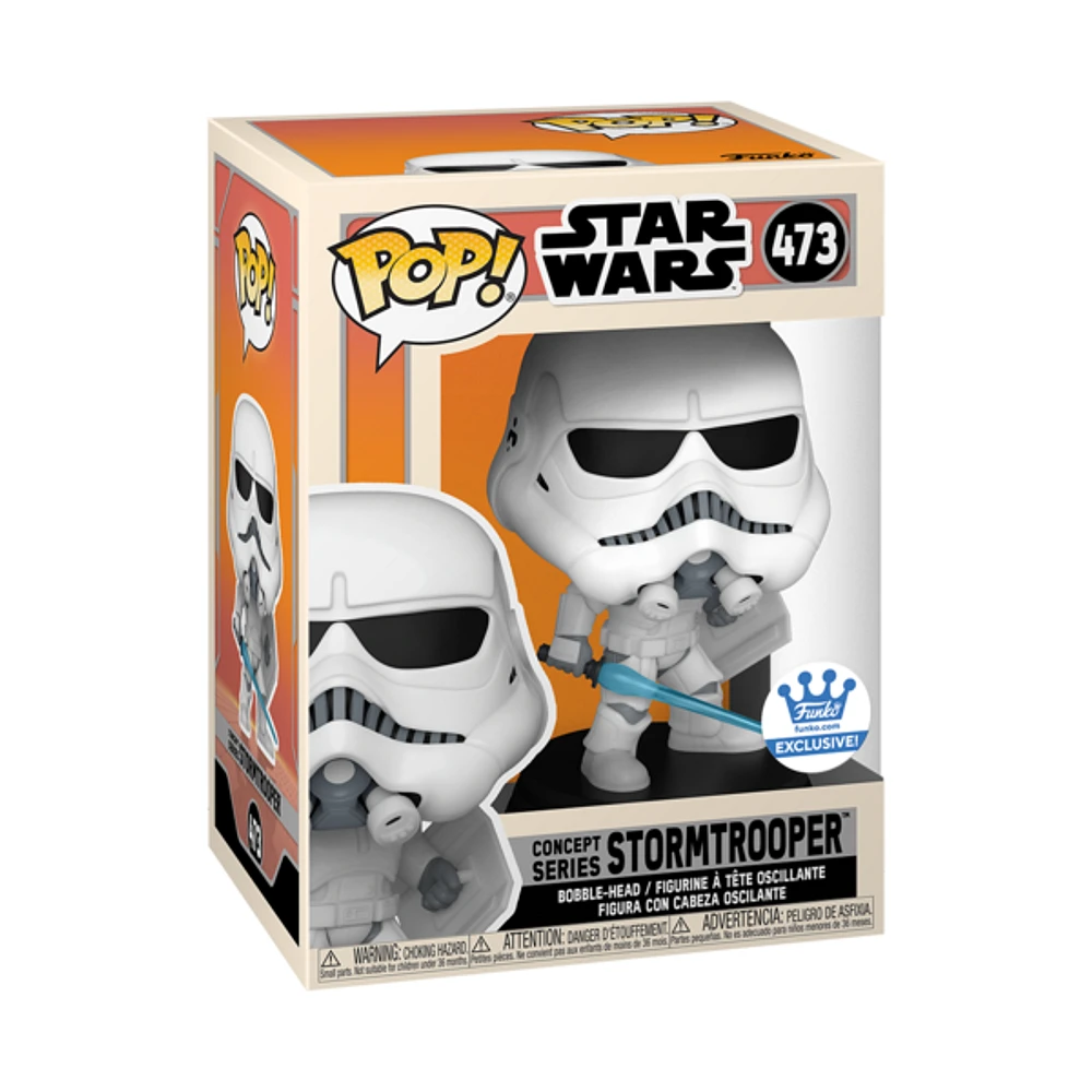 Funko Pop! STAR WARS CONCEPT SERIES STORMTROOPER WITH SHIELD AND LIGHTSABER *FUNKO SHOP EXCLUSIVE*
