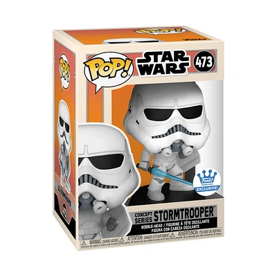 Funko Pop! STAR WARS CONCEPT SERIES STORMTROOPER WITH SHIELD AND LIGHTSABER  *FUNKO SHOP EXCLUSIVE*