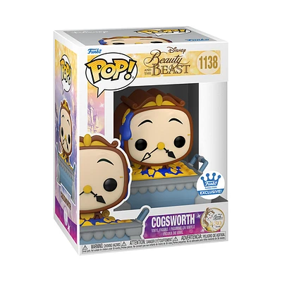 Funko Pop! Disney: Beauty And The Beast - Cogsworth (with Cobbler Pan) #1138 [Funko Shop Exclusive]