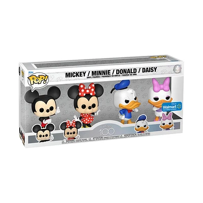 Funko Pop! Disney 100 MICKEY MOUSE MINNIE DONALD DAISY CLASSICS 4 PACK [WALMART EXCLUSIVE]