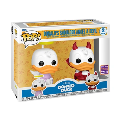 Funko Pop! DISNEY DONALD'S SHOULDER ANGEL & DEVIL 2 PACK [WONDROUS SHARED CONVENTION]