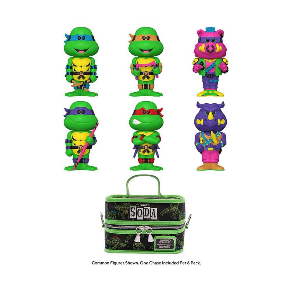 TEENAGE MUTANT NINJA TURTLES 6-PACK VINYL SODA WITH COOLER LIMITED EDITION