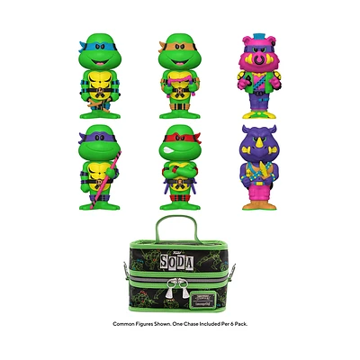 TEENAGE MUTANT NINJA TURTLES 6-PACK VINYL SODA WITH COOLER LIMITED EDITION