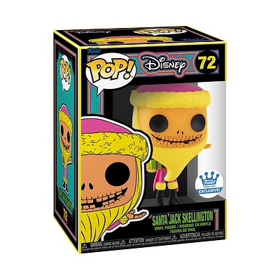 FUNKO POP! SANTA JACK SKELLINGTON BLACK LIGHT [*FUNKO SHOP EXCLUSIVE*]