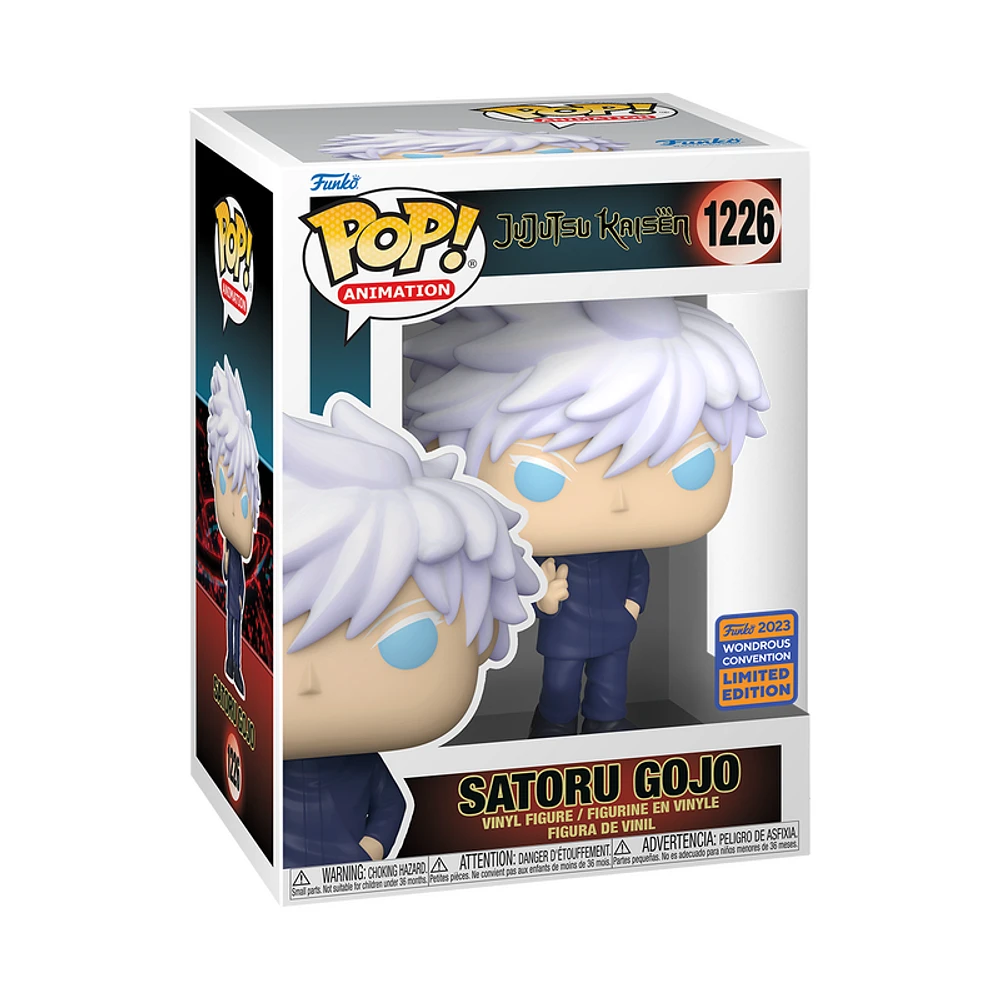 FUNKO POP! JUJUTSU KAISEN SATORU GOJO #1226 UNMASKED [2023 WONDROUS CON EXCLUSIVE]