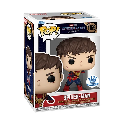 Funko Pop! Marvel No Way Home Spider-man #1169 *UNMASKED* [FUNKO SHOP EXCLUSIVE]