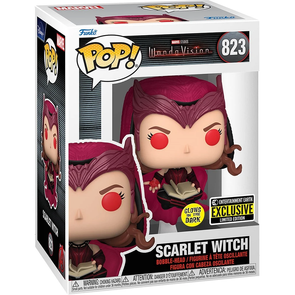 FUNKO POP! MARVEL: WANDAVISION - SCARLET WITCH GLOW IN THE DARK [EE EXCLUSIVE] #823