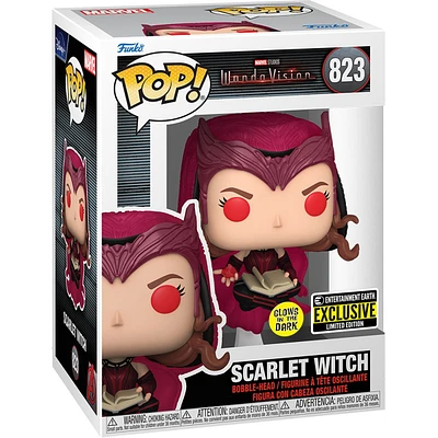 FUNKO POP! MARVEL: WANDAVISION - SCARLET WITCH GLOW IN THE DARK [EE EXCLUSIVE] #823
